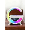 Bluetooth Hoparlör 15W Kablosuz Hızlı Şarj LED Gece Lambası