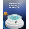 Bluetooth Hoparlör – 3-ü-1 Saatli Gece Lambası ve Vintage Tasarım