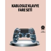Bluetooth Kablosuz PS4 Gamepad Çift Motorlu Siyah Controller