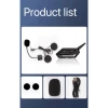 Bt62 Motosiklet Kask Kulaklığı Bluetooth Intercom 2 Intercom Bağlantılı