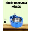 Çakmaklı Küllük Paslanmaz Çelik Şık Masa Aksesuarı
