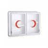 CAM 2 KAPAKLI ECZA DOLABI 35x49x10 cm (5324)