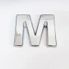 Cemax M Harfi  3,75 cm Krom Yapışkanlı