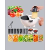 Çok Fonksiyonlu Döner Rende Süzgeç Hazneli Ergonomik Sebze Doğrayıcı