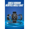 Çoklu Kordon Hediyeli Akıllı Saat Çağrı Cevaplama Müzik Dinleme Dokunmatik Ekran