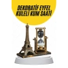 Dekoratif Eyfel Kulesi ve Kum Saati Vintage Tarzı Masa Süsü Biblo