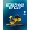 Derinlemesine Temizlik İçin Dayanıklı Kıllı Matkap Fırçası Başlığı