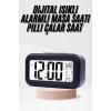 Dijital Işıklı Alarmlı Çalışma Masası Ekran Pilli Çalar Saat