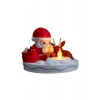Eco Lounge Santa & Geyik Işıklı Figür 11 cm – LED Mum Dahil Yılbaşı Dekoru