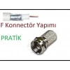 EF VİDA 50 PARÇA  UYDU KONNEKTÖR RG-6-F (5324)