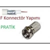 EF VİDA 50 PARÇA  UYDU KONNEKTÖR RG-6-F (5324)