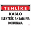 Elektrik Kablosu Uyarı Levhası 25x35 KOD:1117