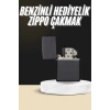 Erkeklere Özel Hediyelik Eşya Zippo Metalik Benzinli Çakmak Doldurulabilir