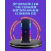 Ev ve Dış Mekan Kullanımına Uygun RGB Işıklı Hoparlör