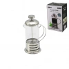 FRENCH PRESS METAL KAFES - METAL KAPAK 350ML CAM BİTKİ SÜZGEÇİ (5324)