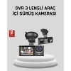 Full Hd Üç Kameralı Araç Kamerası 170° Geniş Açılı Ve Park Destekli