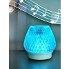 G5 Kristal Şarjlı Masa Lambası - 7 Renk Gece Lambası Ve Bluetooth Hoparlör