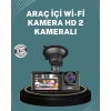 Gece Görüşlü Dvr 3 Lensli Araç İçi Sürüş Kamerası Video Kaydedici