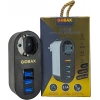 Gobax Termal Akım Korumalı Akıllı Priz 3xusb Li, Çocuk Korumalı, Led Işıklı, Yüksek Isıya Dayanıklı (5324)
