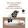 Güneş Enerjili Led Lamba + Güvenlik Kamerası Görünümlü– 5-8 M Hareket Algılamalı, Beyaz Işık