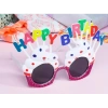 Happy Birthday Beyaz Fuşya Parti Gözlüğü