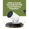 HDMI ve USB Girişli Uzun Ömürlü Ampullü Projeksiyon