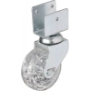 Hts 328 - 50x20 Mm Şeffaf Makaralı Kısa U Tablalı Teker 4 Adet