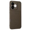 Huawei Honor 600 Lite Auto Focus Karbon Kapak - Kahverengi