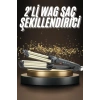 İkili Wag Maşa Saç Şekillendirici Seramik Kaplama Isı Ayarlı