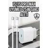 İOS Uyumlu Type-C Girişli Hızlı Şarj 15/15 Pro Max Adaptör ve Kablosu