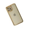 İphone 12 Pro Kılıf Joke Taşlı Silikon - Gold