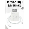Iphone Uyumlu İOS Uyumlu Lightning Hızlı Şarj Tye C Lightning Şarj Kablosu