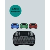 Işıklı Kablosuz Mini Klavye – 2.4 Ghz, Dokunmatik Mouse Özellikli
