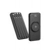 Kablosuz Çoklu Şarj Girişli 10.000 Mah Kablolu Powerbank Taşınabilir
