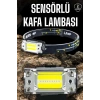 Kafa Lambası Kamp Feneri Balıkçı Feneri Başlıklı Suya Dayanıklı