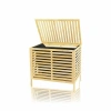 KALIN AHŞAP BAMBU KİRLİ ÇAMAŞIR SEPETİ SİYAH KUMAŞ ÇANTALI SEPET=50X38X55CM (5324)