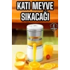 Katı Meyve Sıkacağı Taşınabilir Usb Şarjlı Pratik Paslanmaz Çelik Bıçaklı