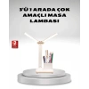 Kısılabilir LED Masa Lambası – Kalemlik ve Telefon Standlı, Göz Yormayan Işık
