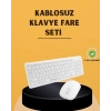 Klavye Mouse Seti Sessiz Kablosuz Türkçe Tv  Pc Uyumlu