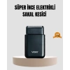 Kompakt Şarjlı Tıraş Makinesi Çift Yönlü Bıçaklı 45 Dakika Kullanım Süreli