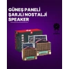 KTF-1428 Güneş Paneli Şarjlı Nostaljik Bluetooth Hoparlör – FM/AM/SW Radyo, USB/SD Desteği, Taşınabilir Tasarım