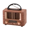 Küçük Mini Boy Retro Ahşap Tasarım Bluetooth Hoparlörlü Radyo – FM/AM Destekli, Şarjlı ve Taşınabilir Radyo NS-8108 (5324)