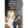 Kulak Üstü Kablosuz Bluetooth Kulaklık Gürültü Önleyici Uzun Şarj Süreli