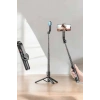 Kumandalı Tripod Telefon Tutucu Selfie Çubuğu 360 Derece Dönebilen