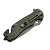 Kurtarma Çakısı Kırmızı 22 Cm Yarı Otomatik , Kemerlikli
