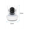 LED Aydınlatmalı 5 Antenli Motorlu 1080P Wifi Kamera Sensörlü