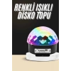 Led Işık Disko Topu Bluetooth Hoparlörlü USB Müzik Çalar Kumandalı