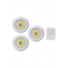 Led Lamba 3lü Uzaktan Kumandalı Yapışkanlı