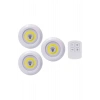 Led Lamba 3lü Uzaktan Kumandalı Yapışkanlı
