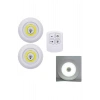 Led Lamba 3lü Uzaktan Kumandalı Yapışkanlı